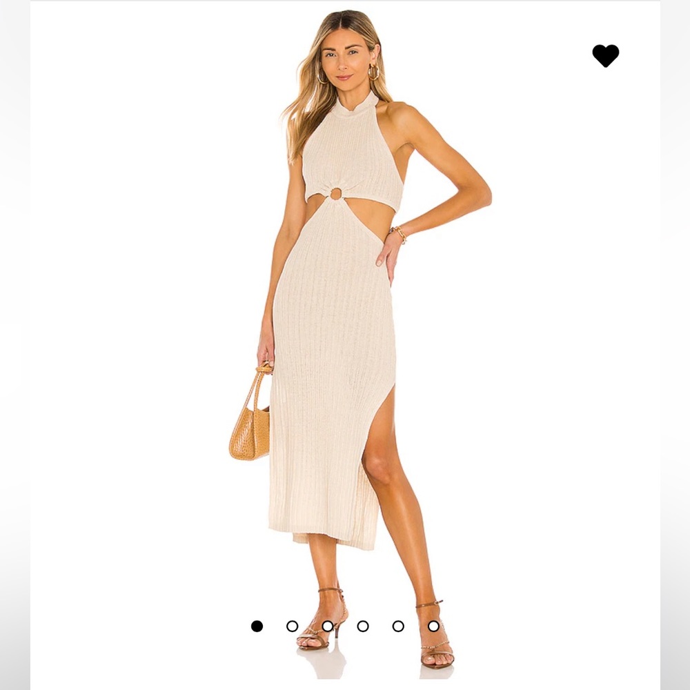 L’Academie | Magnolia Midi Dress in Tan